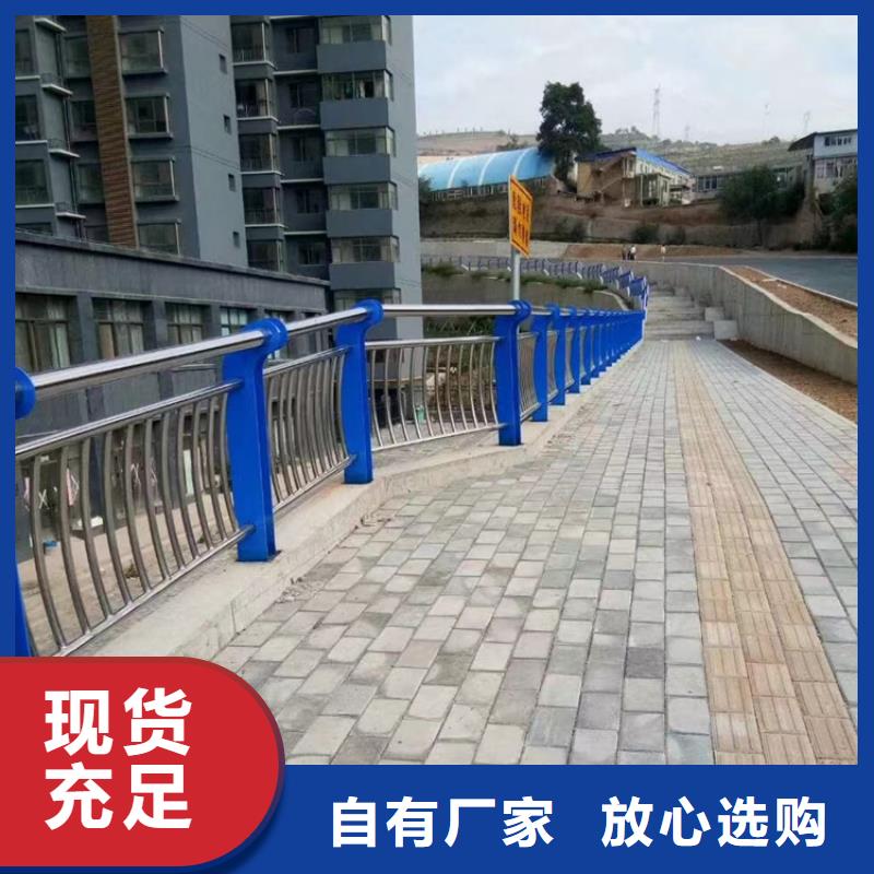 人工湖不锈钢防撞隔离仿木护栏施工
