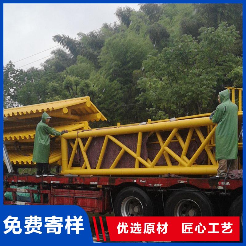 仿古不锈钢候车亭安装