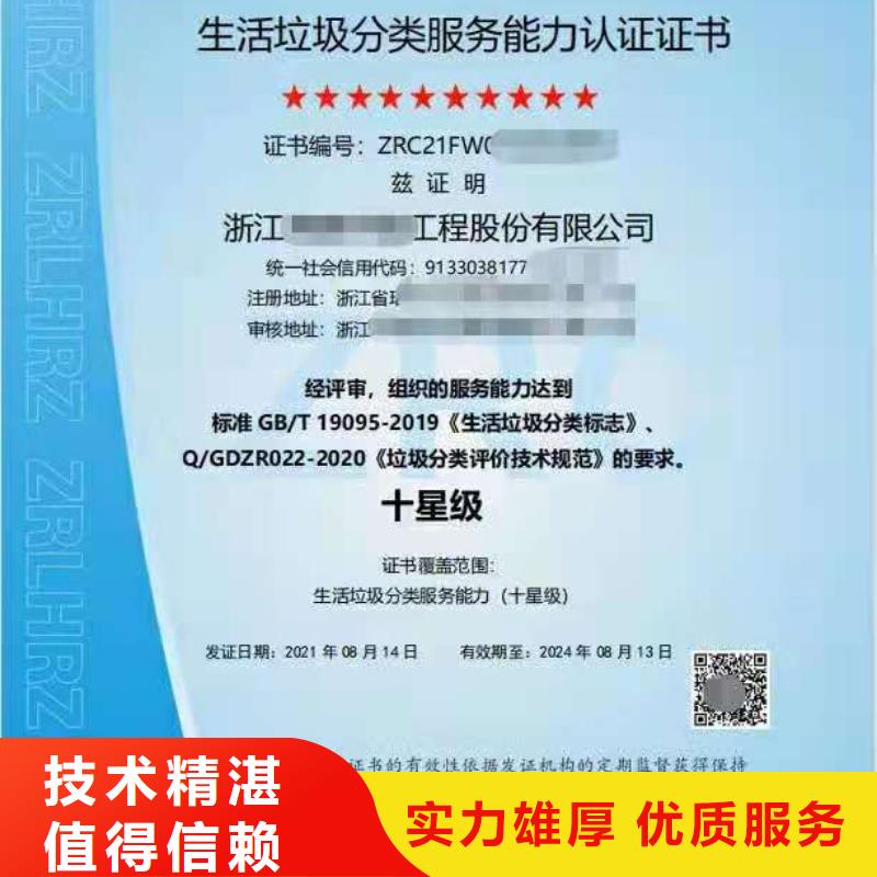 【ISO认证企业资质认证行业口碑好】