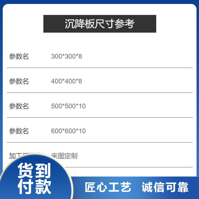 沉降板厂家发货