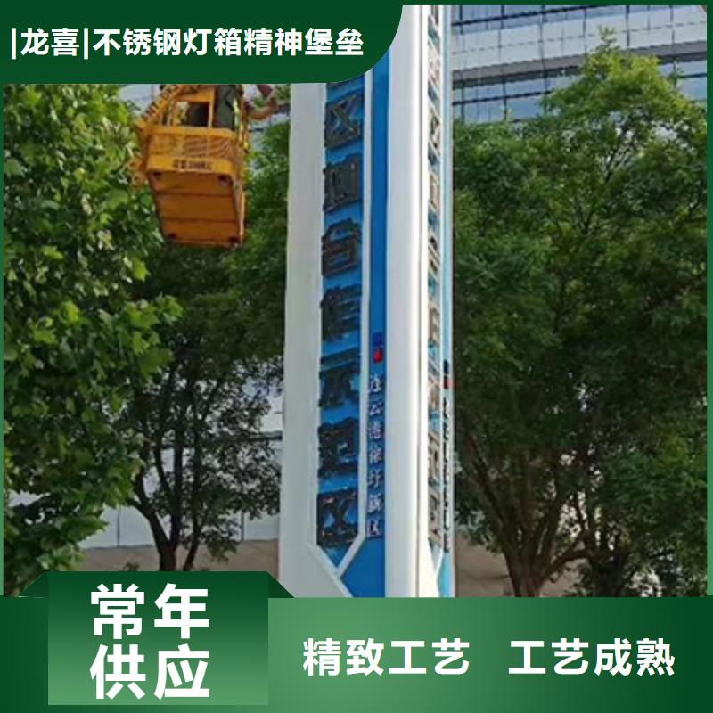 景区雕塑精神堡垒来厂考察