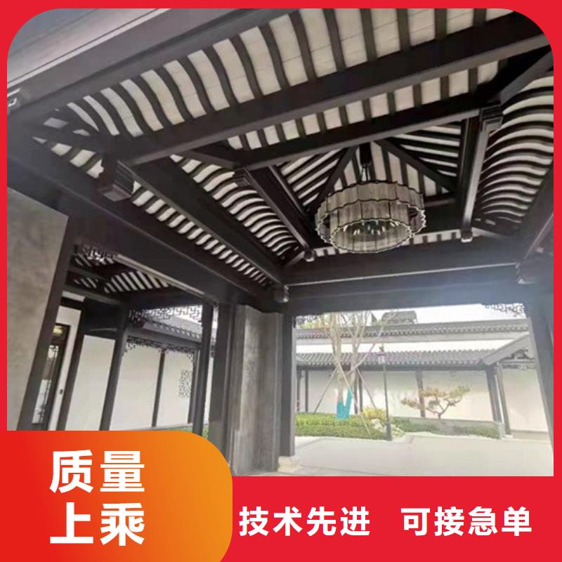 【铝代木古建】-古建六角亭满足客户需求