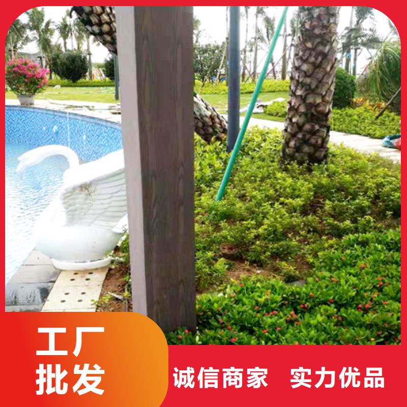 不锈钢仿木纹漆，长廊花架木纹漆，水性木纹漆厂家施工