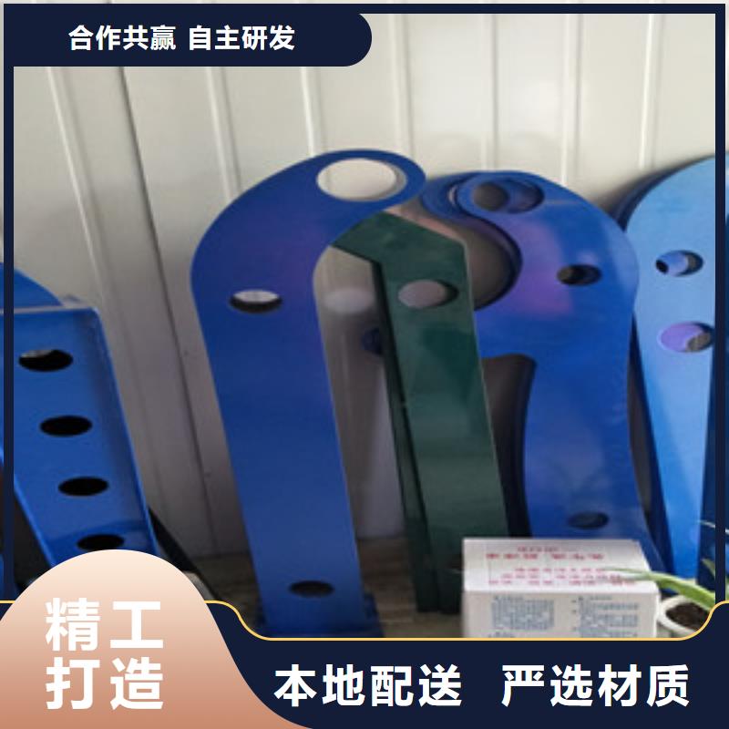 桥梁护栏立柱-【不锈钢复合管】厂家大量现货
